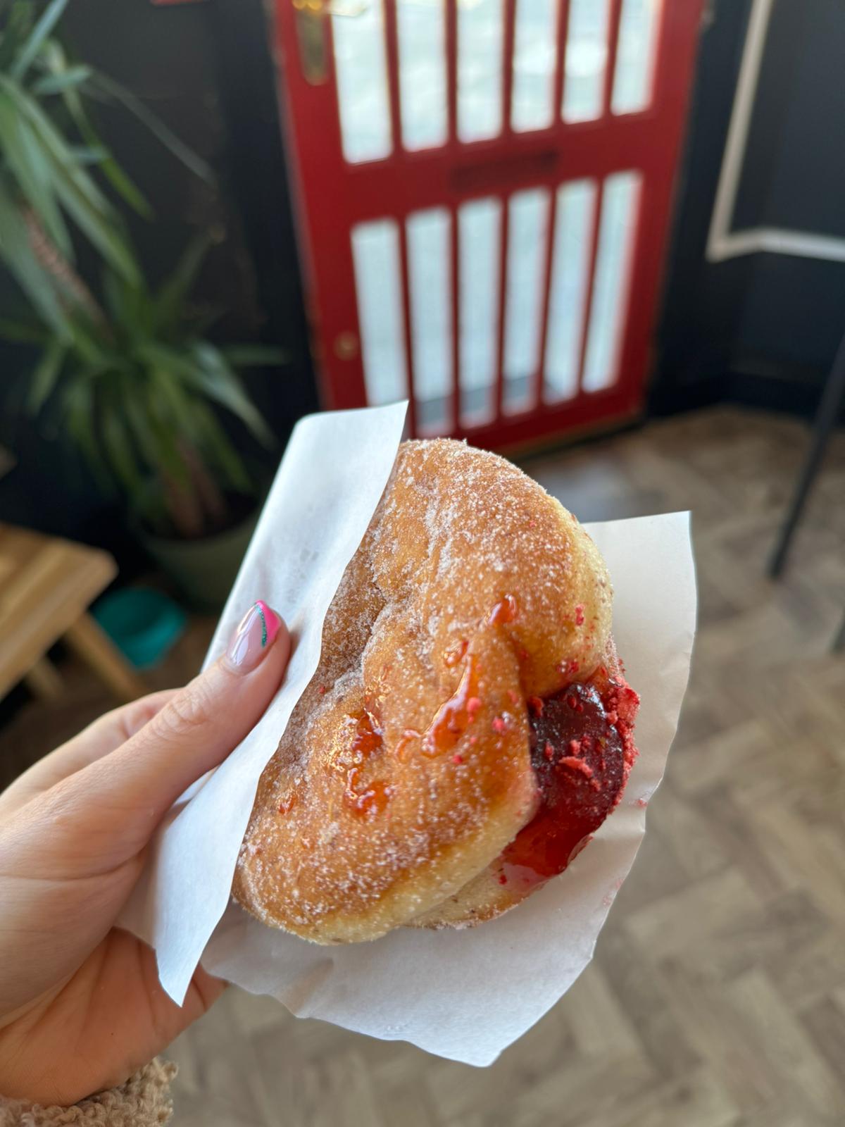 Jam Filled Donut (Vegan)