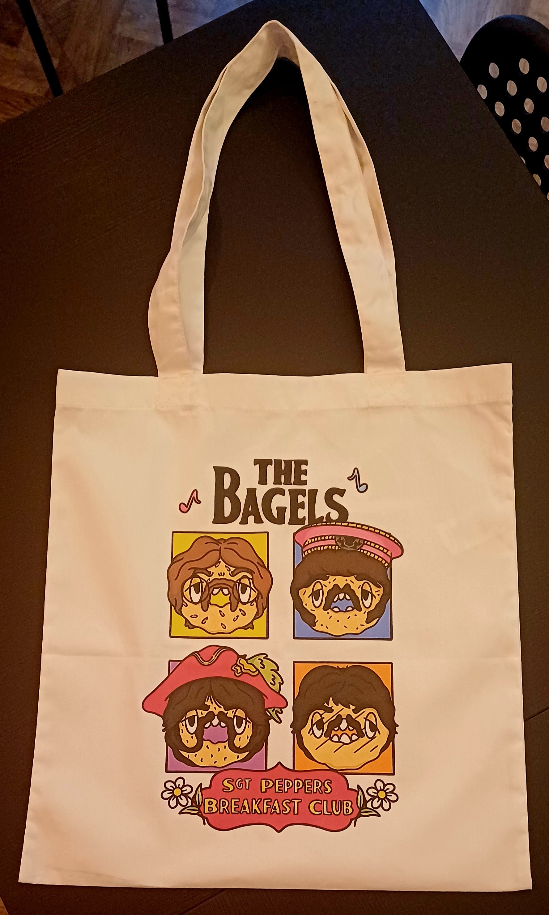 'THE BAGELS' tote bag