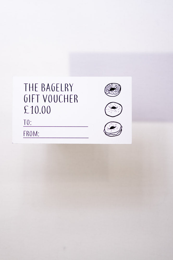 The Bagelry Liverpool Voucher (Note: this is to spend on our online store only)